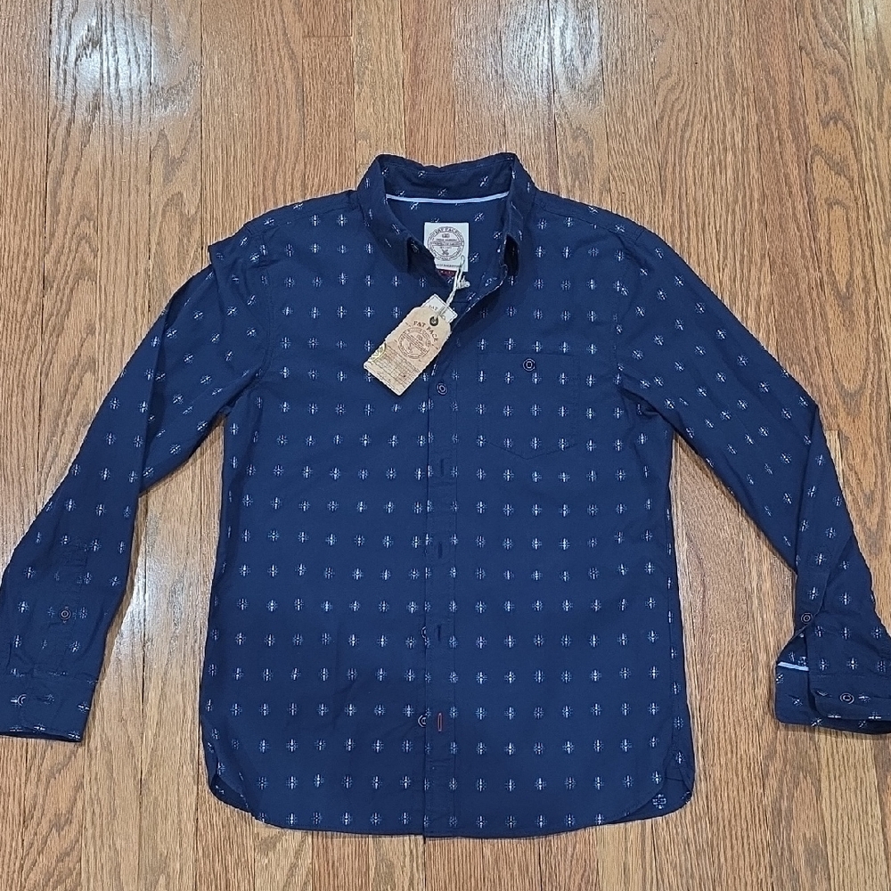 Fat Face Dark Blue Casual Shirt with Pattern